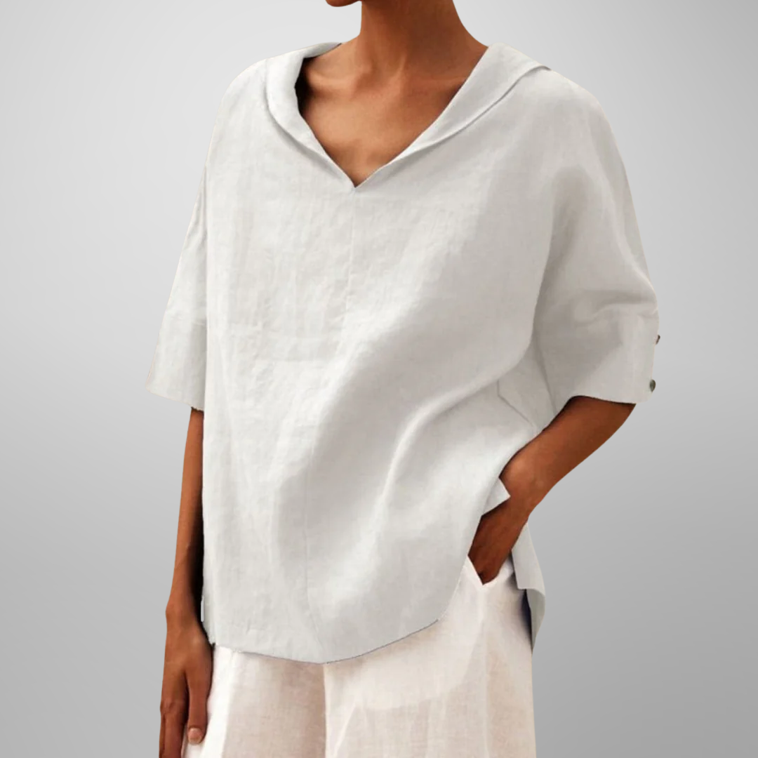 Lucy™ | Women Cotton Loose-Fitting Blouse