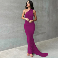Margot™| Elegant Sleeveless Evening Halter Bodycon Dress - Purple