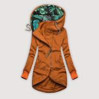 ELLE – COSY HOODED JACKET - Orange