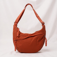 Crossbody Bag – Water-Resistant Nylon - Tangerine