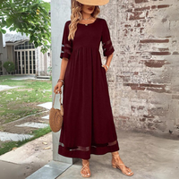 Aubrey™ | Flattering Tummy-Smoothing Midi Dress - Red