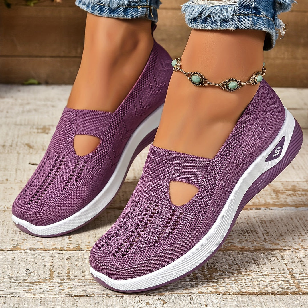 Dorothy | Breathable Knit Slip-On Sneakers
