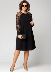 Edyth Elegant Lace Dress - XS