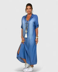 Anthyrah | Sophisticated Women Maxi Dress - Blue