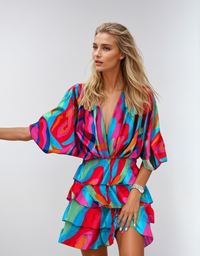 Zachi™ | Floral Midi Dress - Colourful