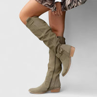 Ryzeliah | Orthopedic Women Boots - Dark Green