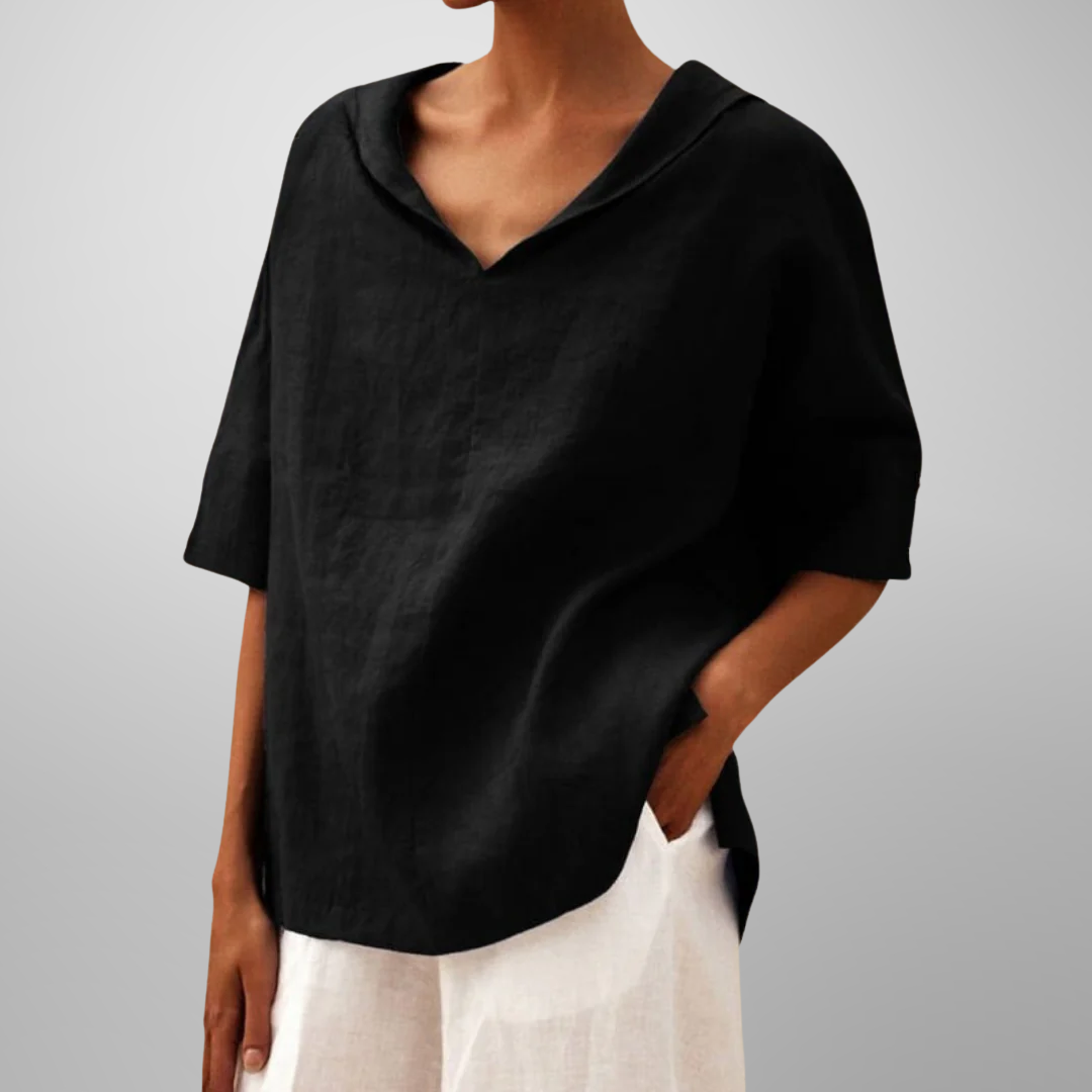 Lucy™ | Women Cotton Loose-Fitting Blouse