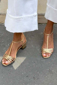 Marisa - Golden Everyday Elegance Sandals - Gold