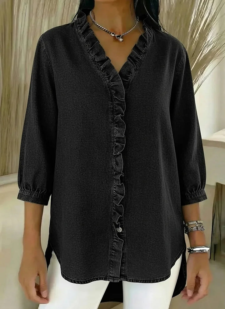 Clara | Elegant Ruffle Detail Blouse