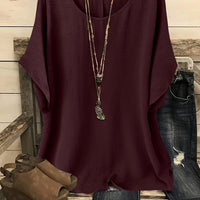 Sienna™ | Effortless Summer Top - Deep Red