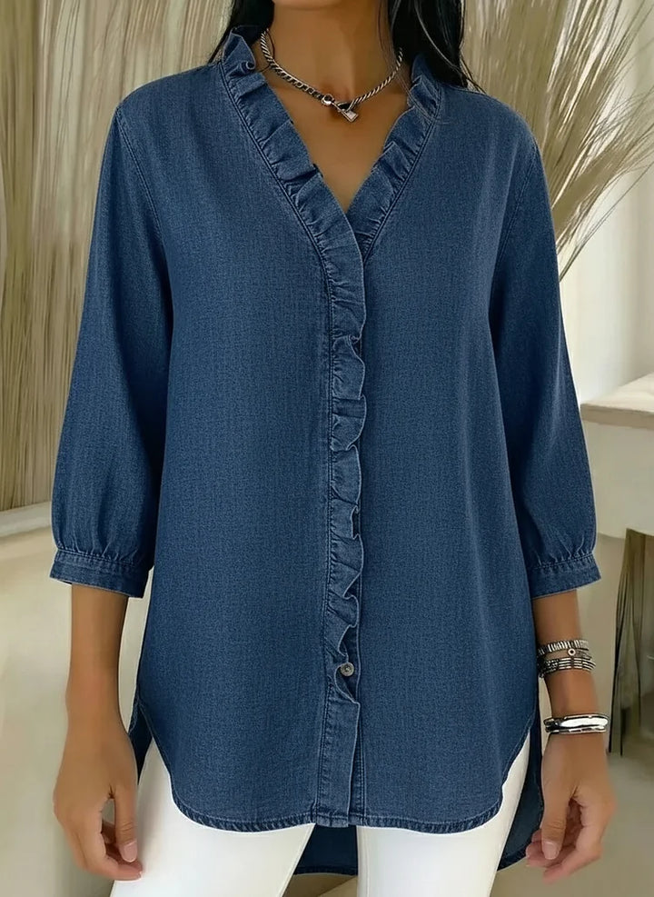 Clara | Elegant Ruffle Detail Blouse