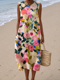 Ava™ Floral Midi Dress - Multicolor