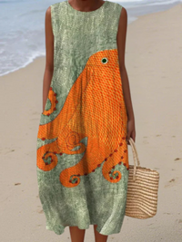 Tess™ | Ocean Midi Dress - Multicolor