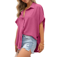 KAYCEE™ - Smart Casual Button Down Shirts - Rose Red