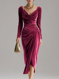 Mykah™ | Elegant Midi Dress - Pink