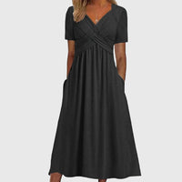 Viola™ | Midi Dress with Tummy Control - Black