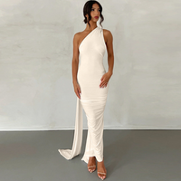 Margot™| Elegant Sleeveless Evening Halter Bodycon Dress - Apricot