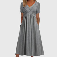 Viola™ | Midi Dress with Tummy Control - Grey