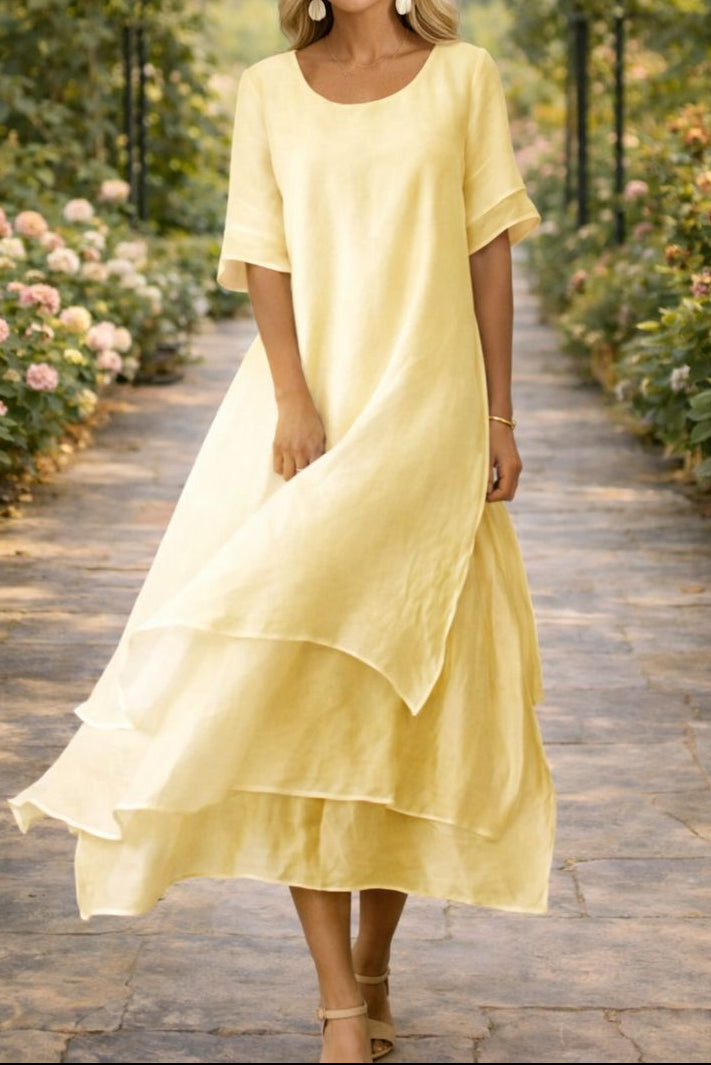 Aria Fluid Tiered Maxi Dress