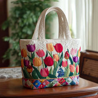 Handcrafted Bag | Tulips - 15" x 13.8"