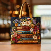 Handcrafted Bag | Floral Library - 15" x 13.8"