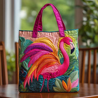 Handcrafted Bag | Flamingo and Rainbow - 15" x 13.8"