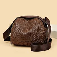 Soleil | Chic Lightweight Shell Crossbody Bag - Brown