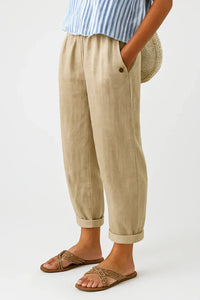 Romina™ Timeless Linen-Cotton Trousers - Beige
