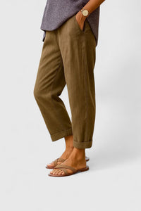 Belle | Comfortable Women Pants - Coffee Brown