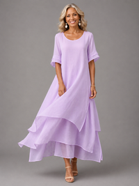 Liora | Flowing Grace Maxi Dress - Purple
