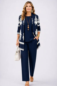 Margaret™ - 3-Piece Set - Navy Blue