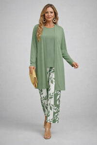 Margaret™ - 3-Piece Set - Green & White