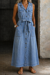 Susan | Denim Dress - Medium Blue