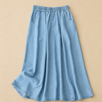 Camille Denim Skirt - Light Blue