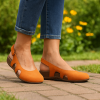 Supportive Cushioned Sandal - Orange