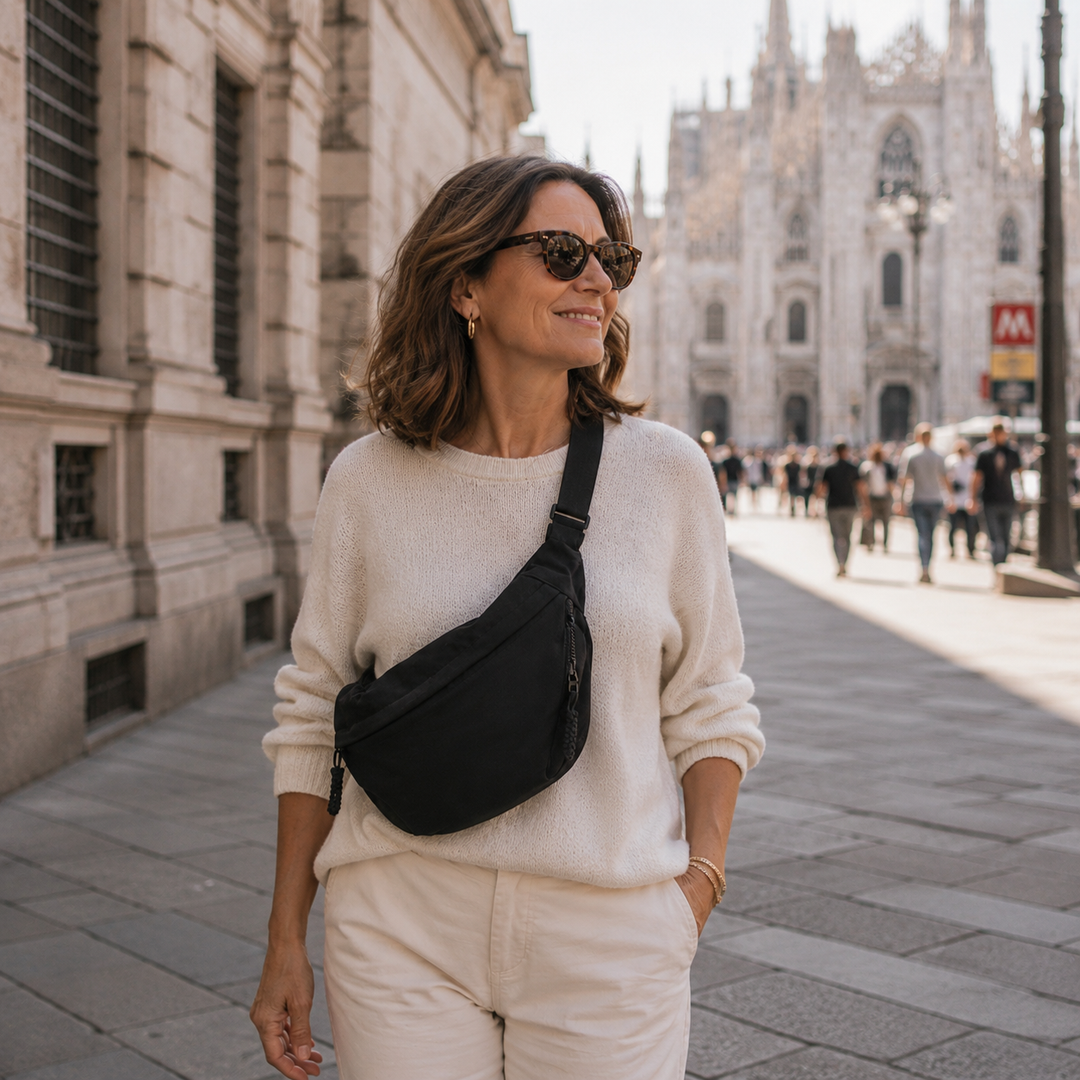 Aria | Sleek Black Crossbody Bag