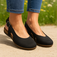 Supportive Cushioned Sandal - Black