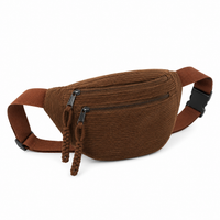 Petra | Stylish Corduroy Crossbody Bag - Brown