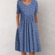Light Floral Blue