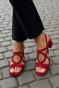 Lyka - Vibrant Summer Sandals - Red