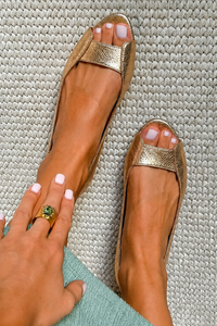Naya - Golden Comfort Chic Sandals - Gold