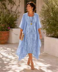 Leonora | Layered Dress Set - Blue