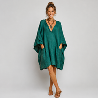 Eléa | Oversized V-Neck Dress - Green (Almost Sold Out)