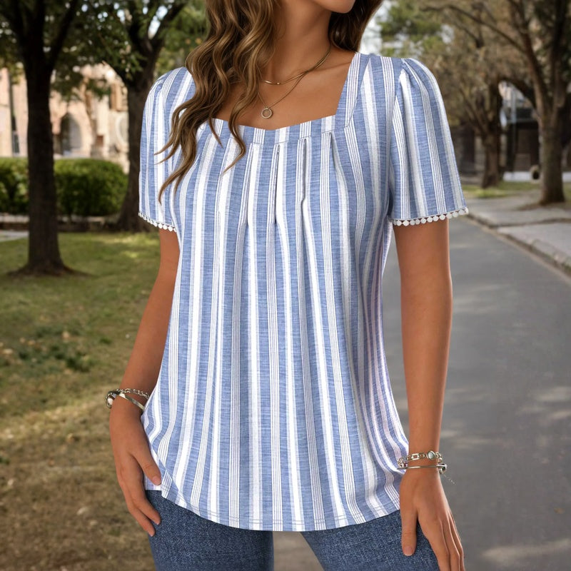 Casual Striped Blouse
