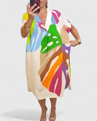 Cymarie | Comfortable Dress - Beige