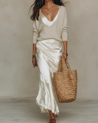 Niketa™ Elegant Two-Piece Set - White