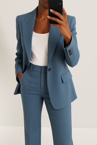 ELIZA | Set with a classic blazer - Blue