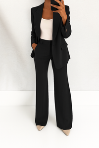 ELIZA | Set with a classic blazer - Black