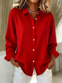 Tamara™ | Timeless Elegant Blouse for Women - Red