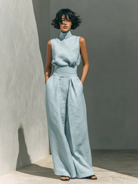 Een minimalistische set voor dames - Lichtblauw